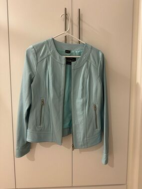 Overland Light Blue Women's Moto Jacket